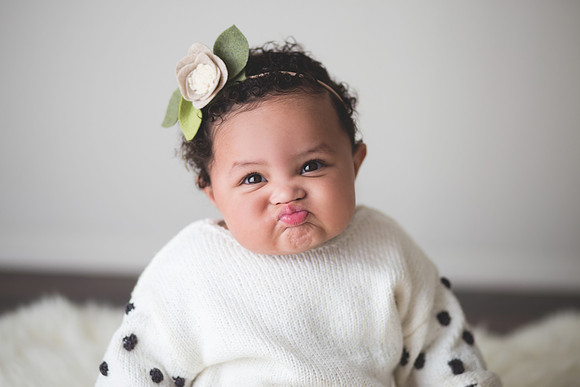 Happy Baby at home playing